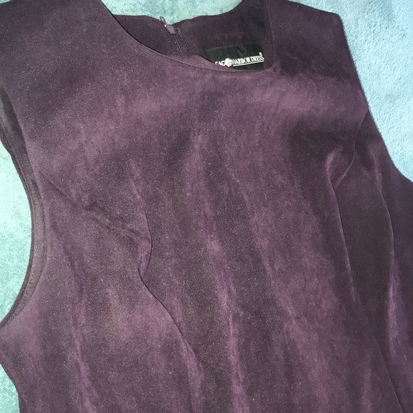 Sag Harbor Sz 8 2 Piece Dress Suede/Velvet Feel - Picture 6 of 8